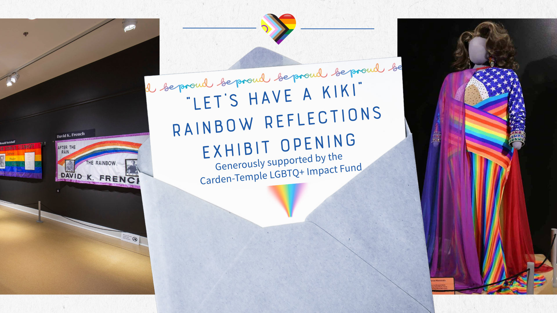 2025-06-08-rainbow-reflections-opening_1920 "Save the Date: March 22nd and 23rd. Artists Against AIDS 30 years". written on a tan background with tye dye artistic embellishments